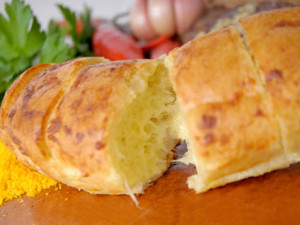 Pão de alho assado na brasa