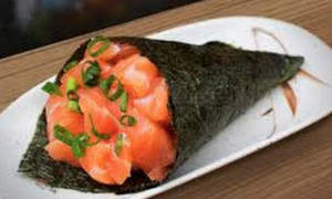 Temaki salmão filadélfia
