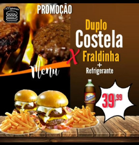 DUPLO COSTELA FRALDINHA + REFRIGERANTE
