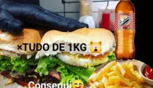 X-TUDO 1KG + BATATA + REFRIGERANTE